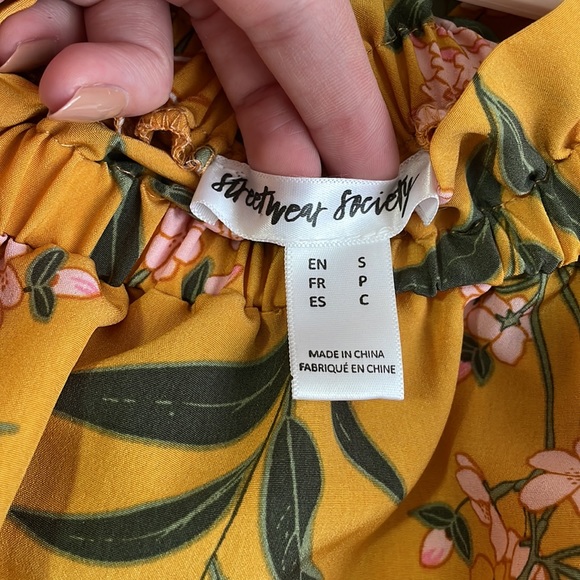 Yellow Floral Dress - Picture 3 of 3